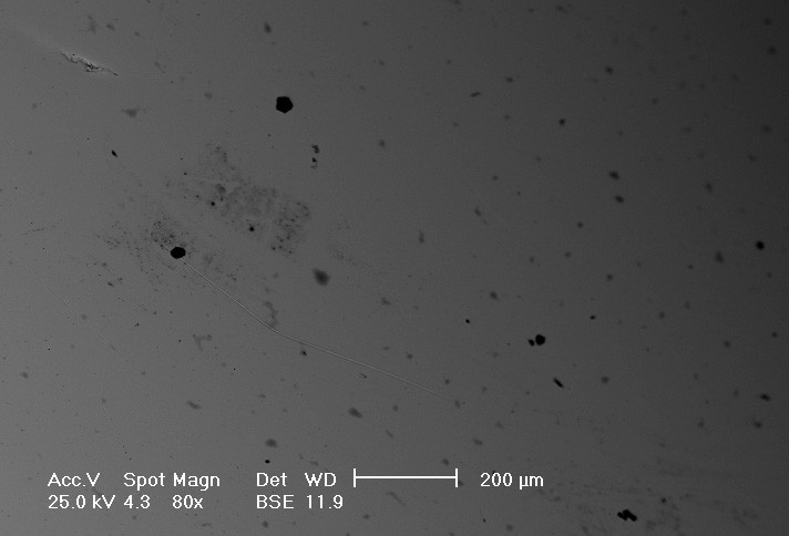 Stains on the surface of the rings